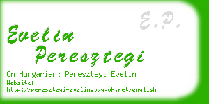 evelin peresztegi business card